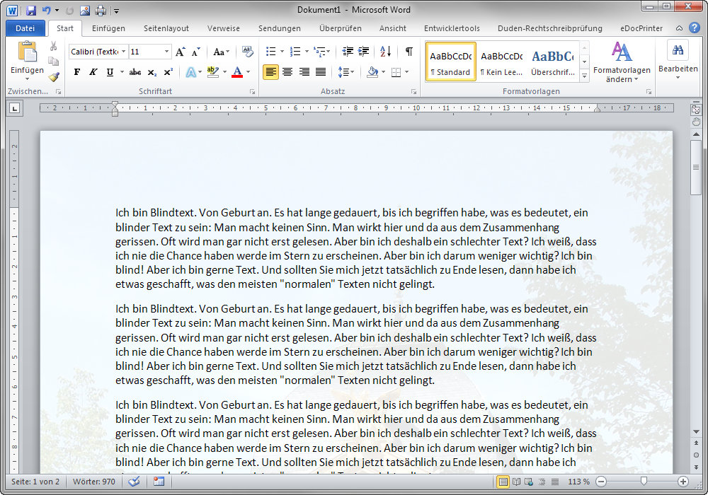 Hintergrundbild In Word 10 Einfugen Office Tipps Tools