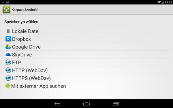 Keepass2Android_Laden_von