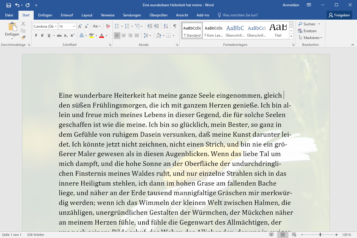 45++ Word bild in den hintergrund , Hintergrundbild in Word 2016 einfügen › OfficeTipps &amp; Tools